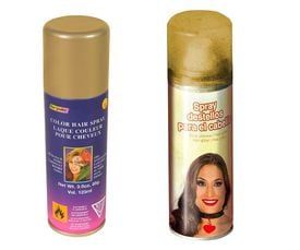 Gouden haarspray