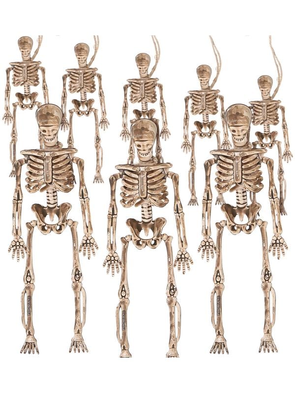 11 meter vlaggen lijn skeletten