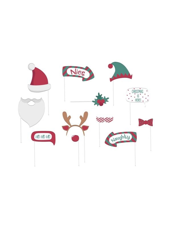 12 Feest Accessoires Kerstmis