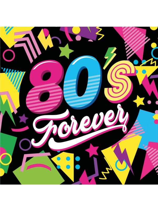 20 papieren servetten 80's