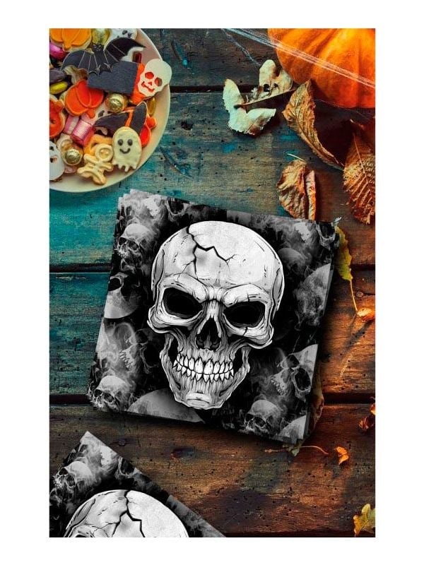 20 papieren servetten schedels halloween