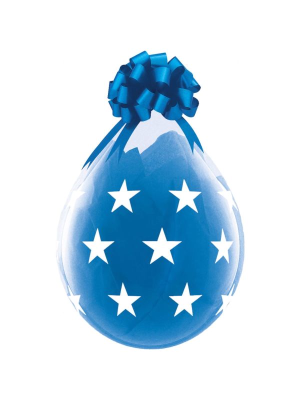25 Stuffer ballonnen sterren blauw main product photo