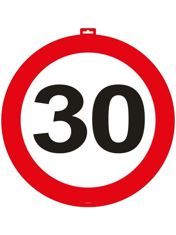 30 jaar verkeersbord deurbord