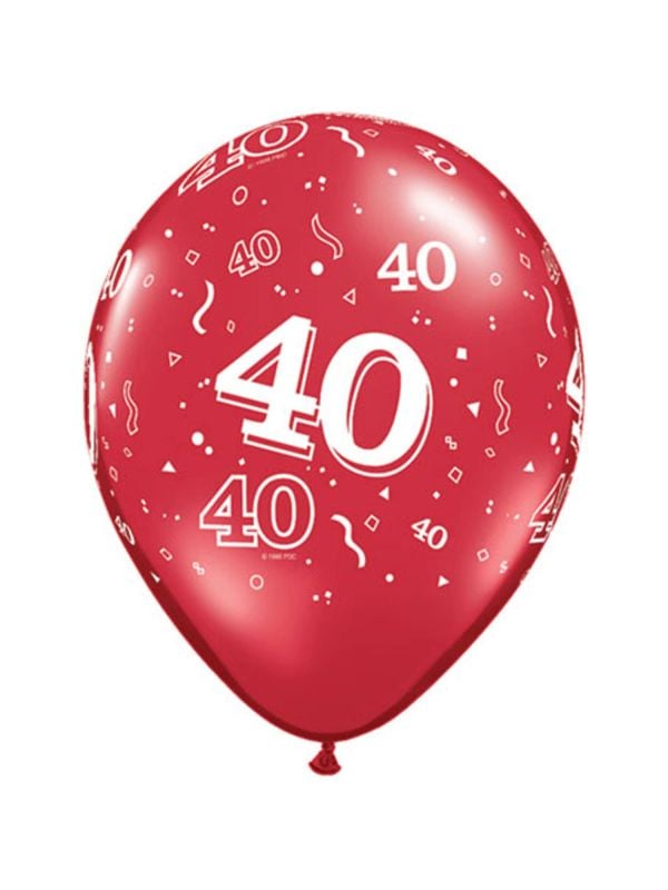 40 jaar kleurrijke happy birthday ballonnen 25 stuks main product photo