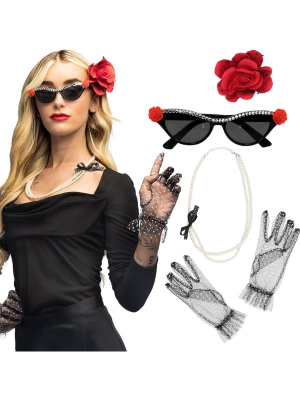50s Rockabilly Accessoire Set Dames
