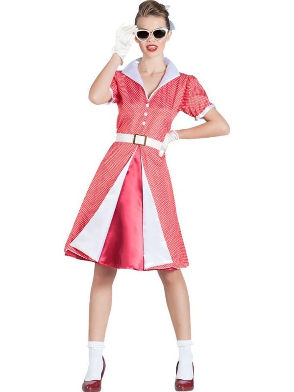 50's serveerster kostuum Dames