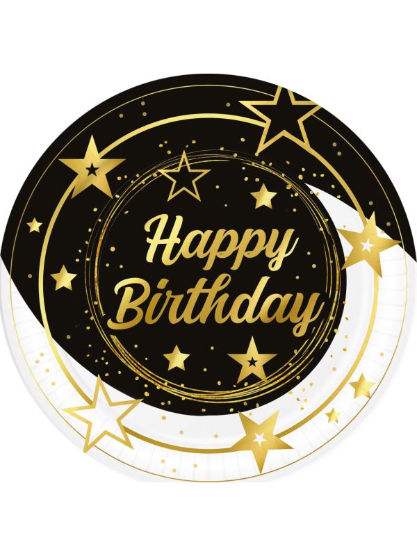6 eetborden "Happy Birthday" main product photo