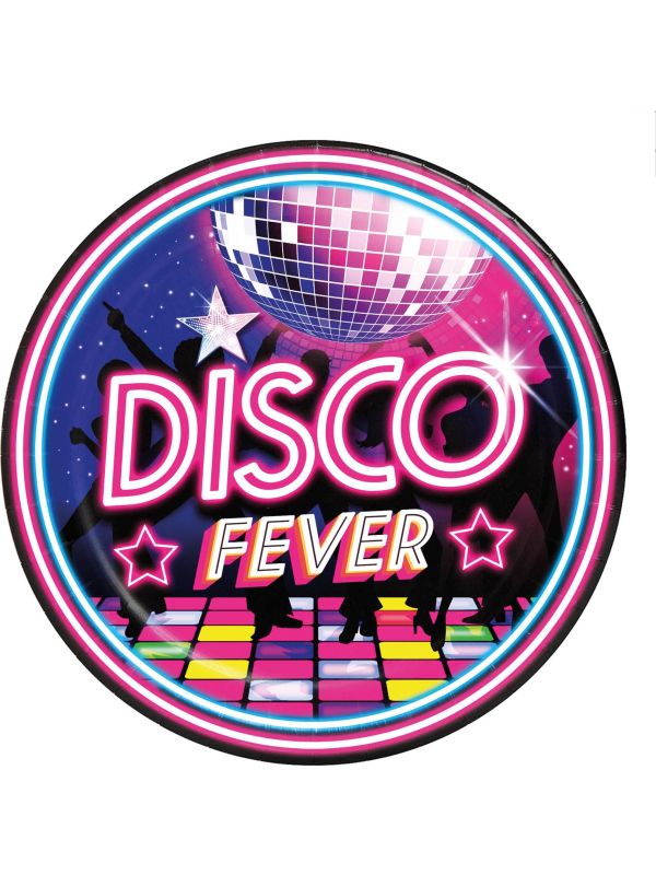 6 Papieren Eetborden Retro Disco main product photo