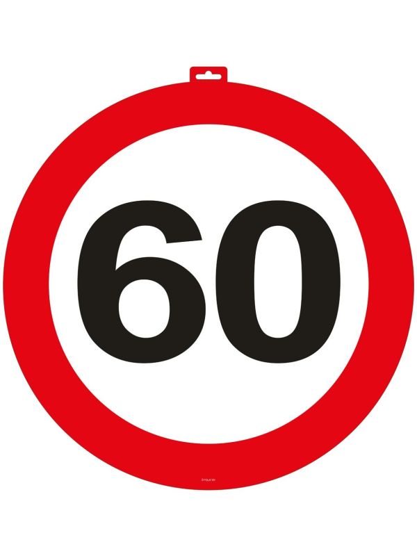 60 jaar verkeersbord deurbord main product photo