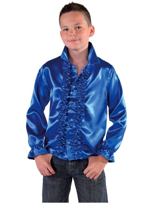 60s blouse blauw jongens/meisjes main product photo