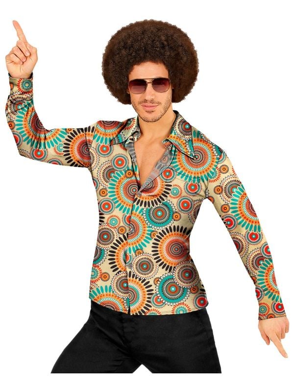 60s retro hippie blouse mannen