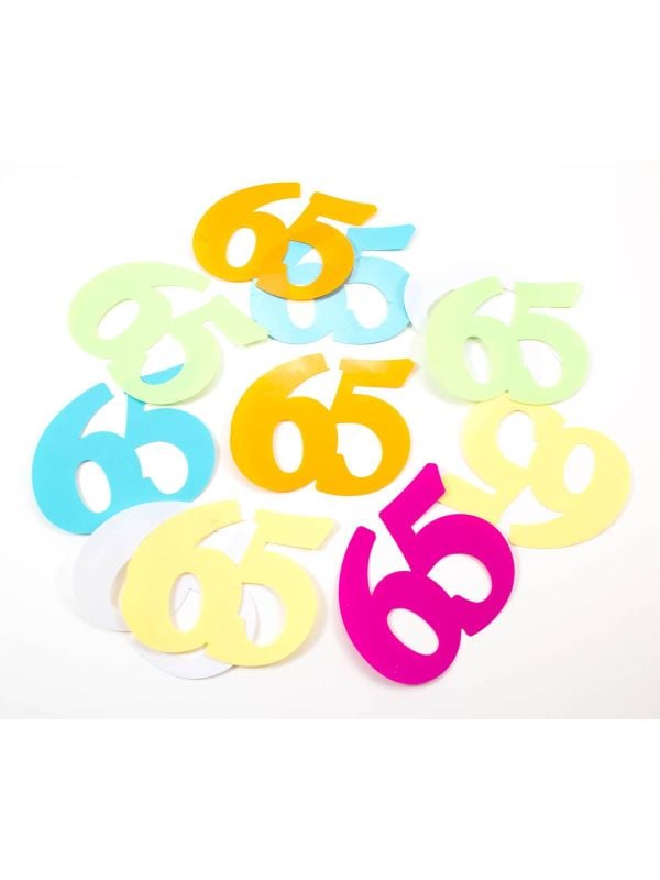65 jaar tafelconfetti main product photo