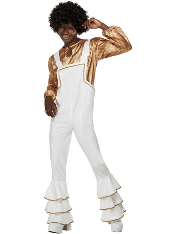70'S Glamour Kostuum Heren Wit main product photo