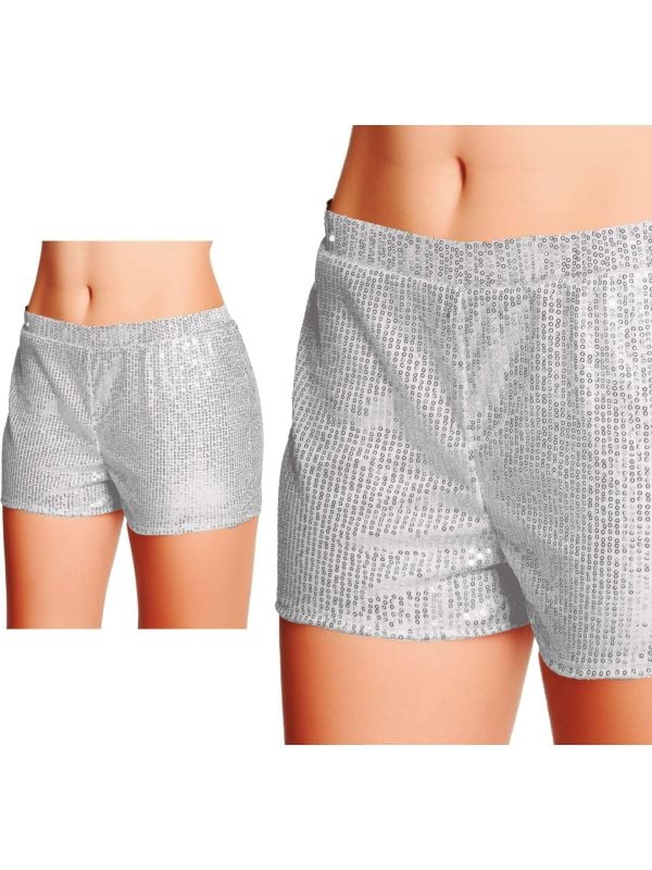 70's Zilveren Pailletten Shorts main product photo
