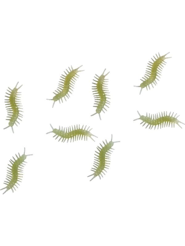 8 glow in the dark duizendpoten 6 cm halloween