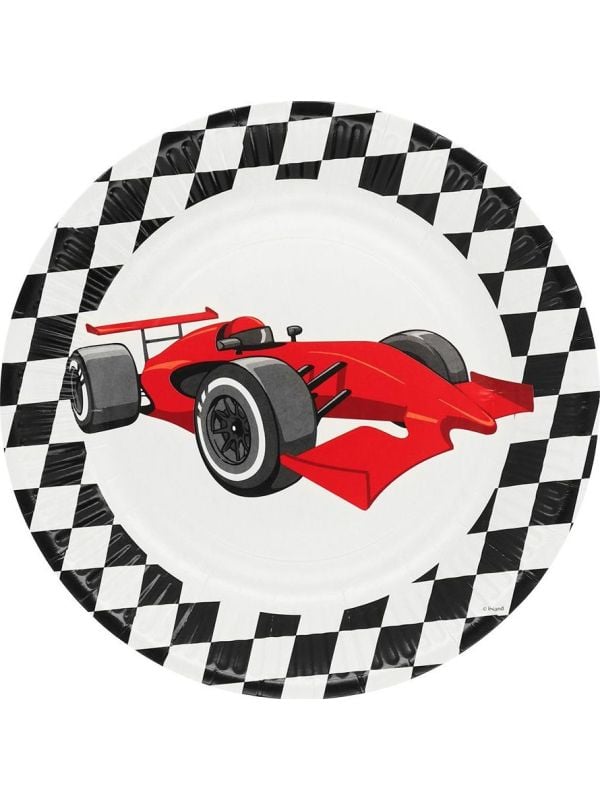 8 Papieren Formule 1 Bordjes