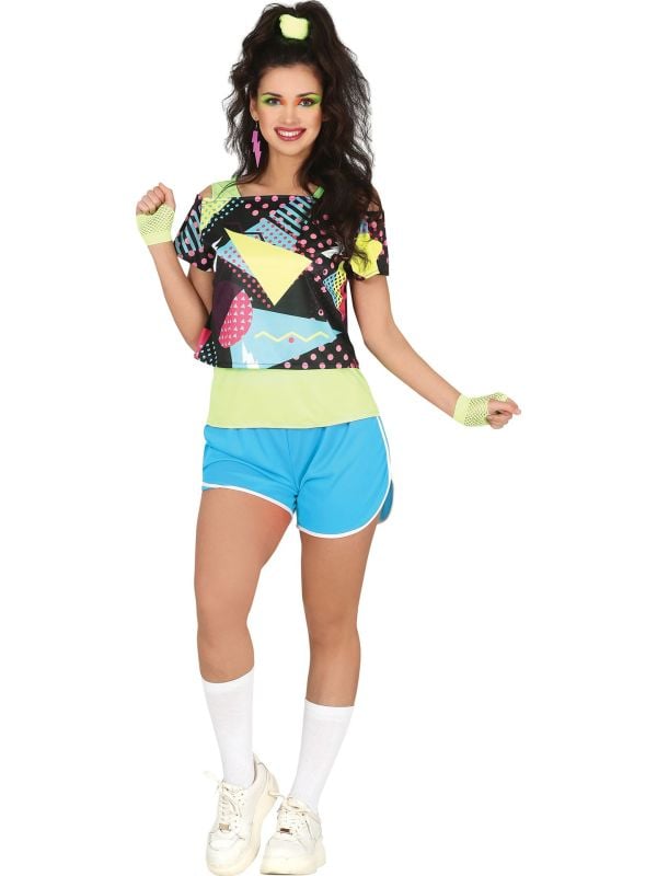 80s fitness outfit dames