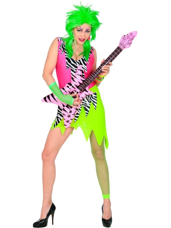 80s foute rocker jurk dames