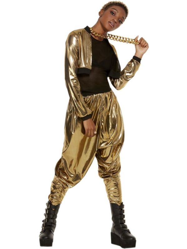 80'S Hammer Time Kostuum Vrouwen Goud main product photo