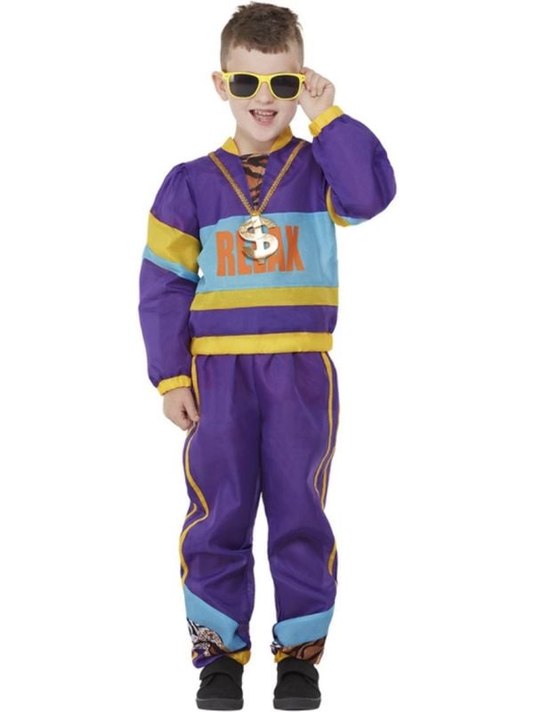 80'S Trainingspak Kinderen Paars main product photo