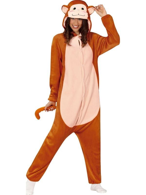 Aap onesie vrouw pluche