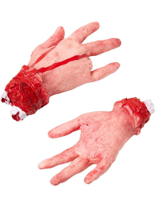 Afgesneden hand met afgehakte vinger