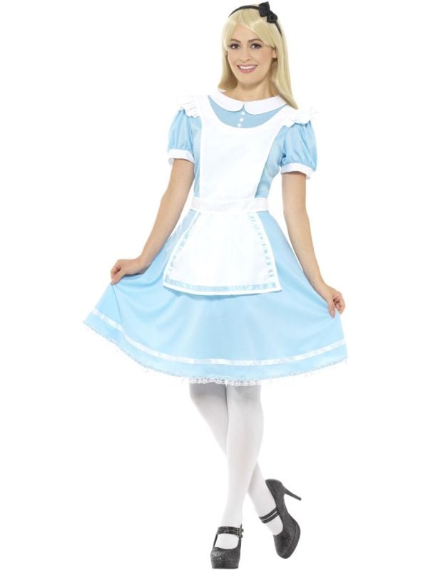 Alice in Wonderland lichtblauwe jurk