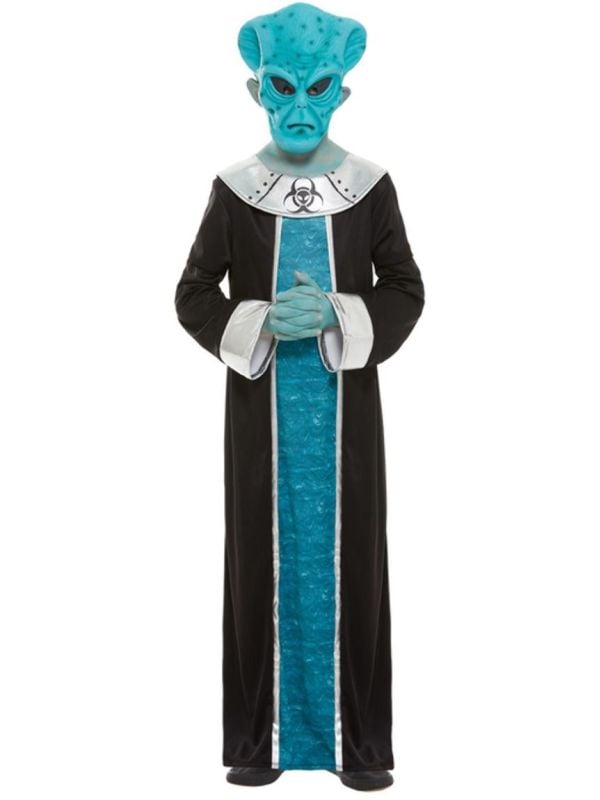 Alien blauw jongens kostuum