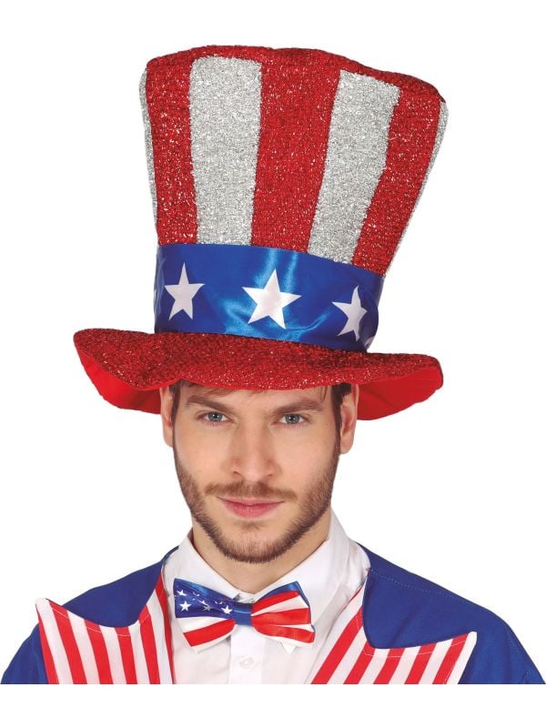 Amerikaanse hoge glitterhoed