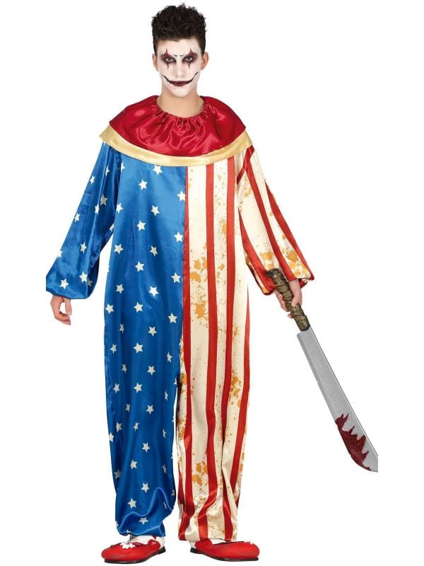Amerikaanse Patriot Clown Tiener 14-16 Jaar