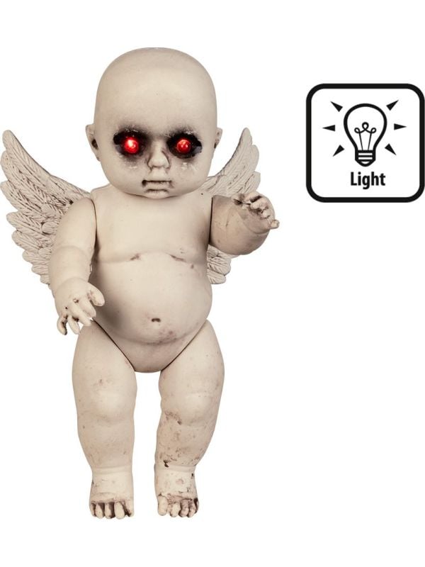 Angel horror pop met lichtgevende ogen