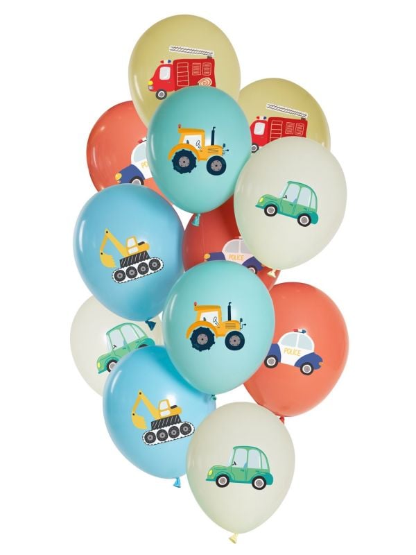 Auto's verjaardag ballonnen