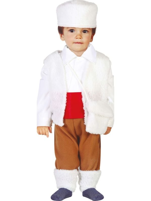 Baby kleine herder kerststal kostuum