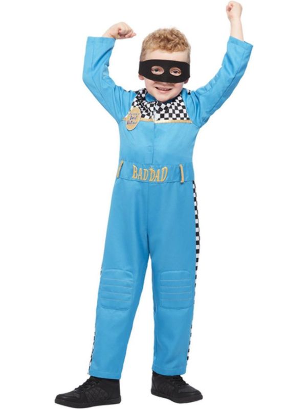 Bad Dad Kostuum Kinderen Blauw main product photo