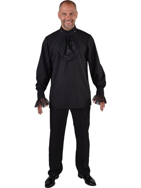Baisc blouse man zwart main product photo