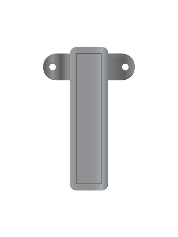 Banner letter I metallic zilver main product photo