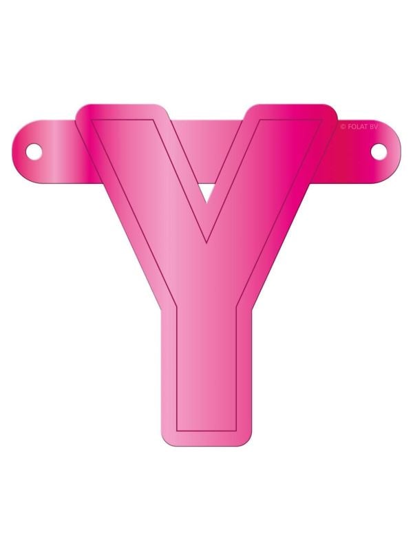 Banner letter Y magenta main product photo