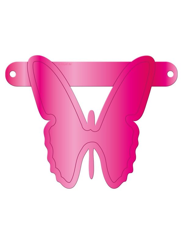 Banner Vlinder magenta main product photo