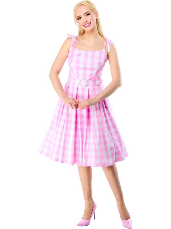 Barbie Jurk Dames Roze Wit