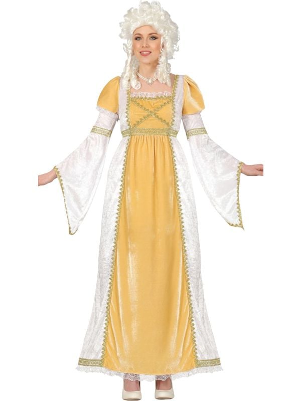 Barok jurk dames geel main product photo