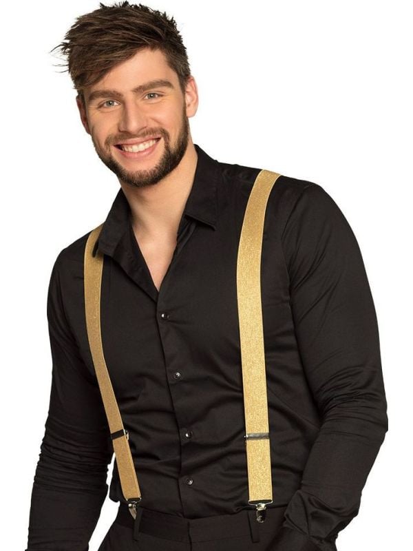 Basic bretels goud