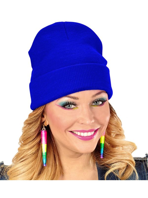 Beanie Carnaval Muts Blauw Dames Heren