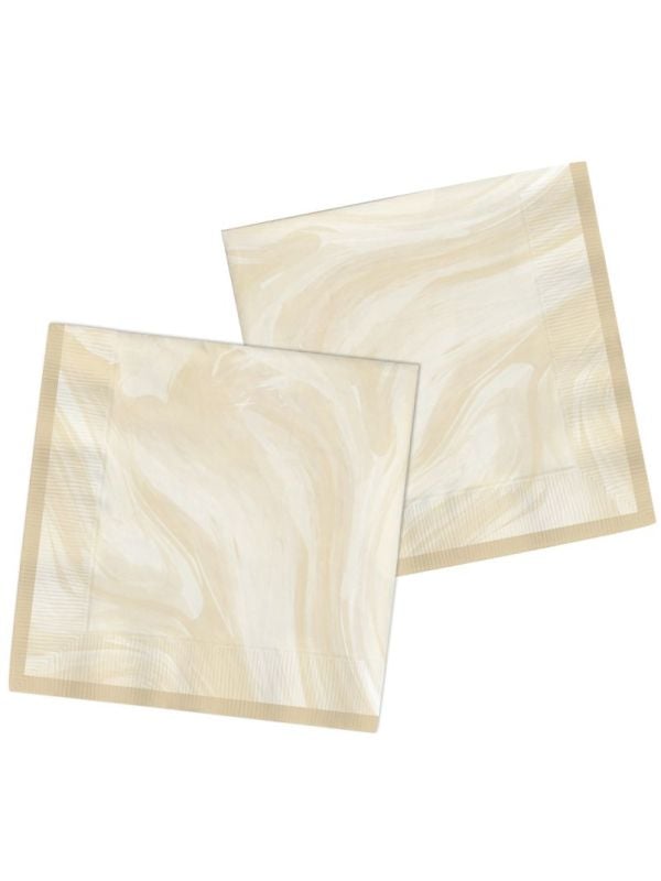 Beige marmer servetten