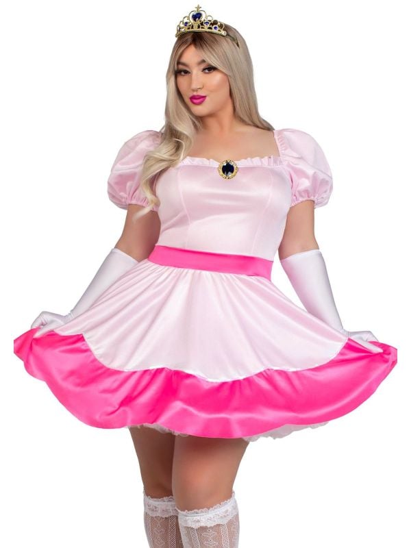 Betoverend Doornroosje Roze Prinsessenjurk Plus Size