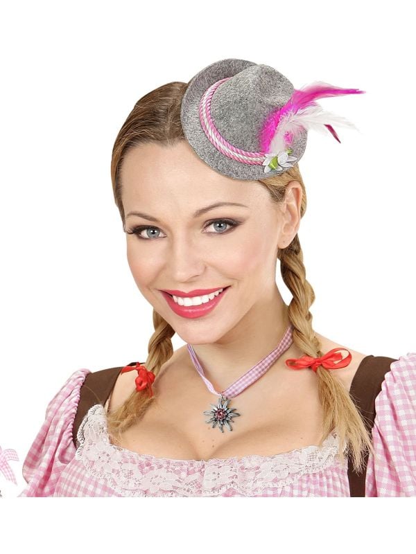Bierfest mini hoedje en ketting