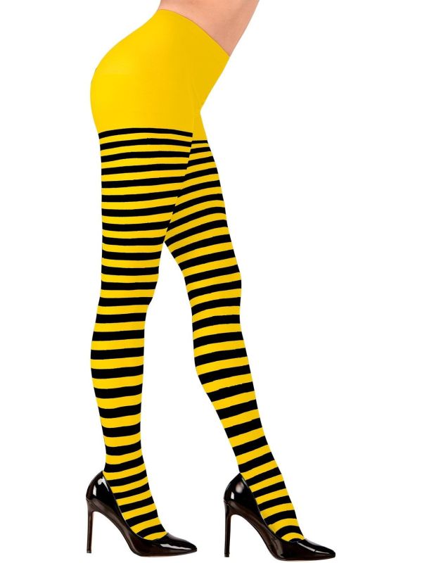 Bijen Panty Geel Zwart Vrouwen