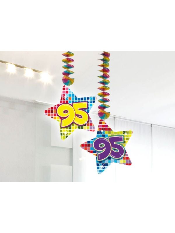 Birthday Blocks 95 jaar ster spiraal decoratie main product photo