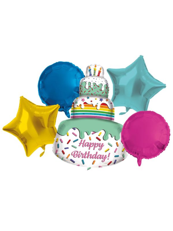Birthday cake set folieballonnen main product photo
