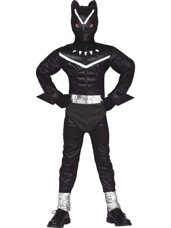 Black panther kind kostuum main product photo