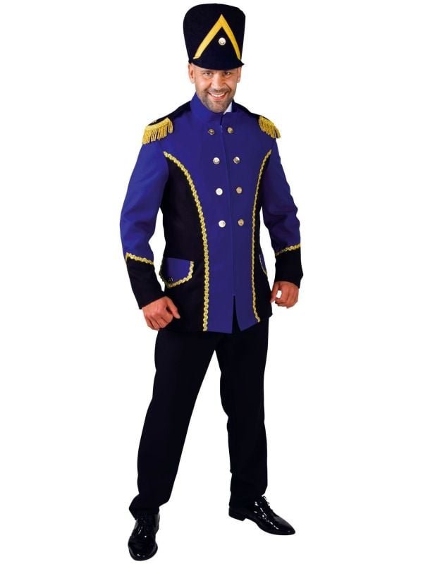 Blauw fanfare kostuum mannen main product photo